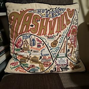 CatStudio Embroidered Nashville Pillow